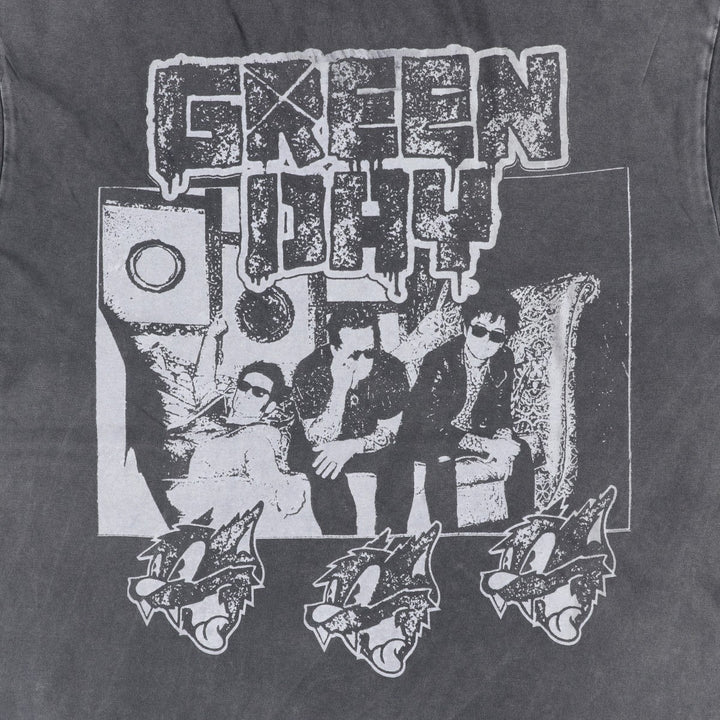 Green Day Band T-shirt, Band T, Men's S size cotton Charcoal Vintage Second Hand