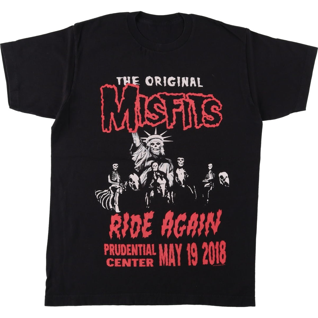 MISFITS Misfits Band T-shirt, Band T, Men's XL size unclear black type Vintage Second Hand