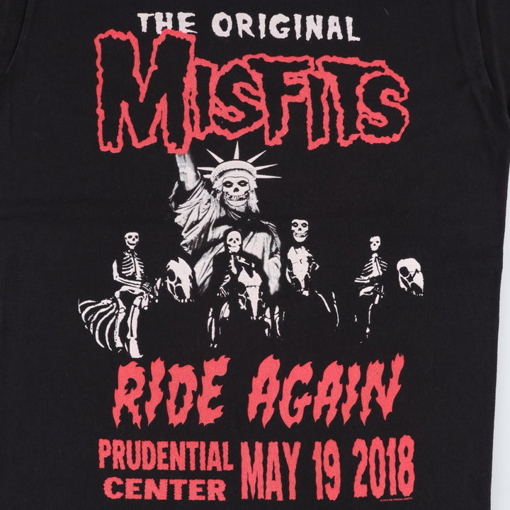 MISFITS Misfits Band T-shirt, Band T, Men's XL size unclear black type Vintage Second Hand