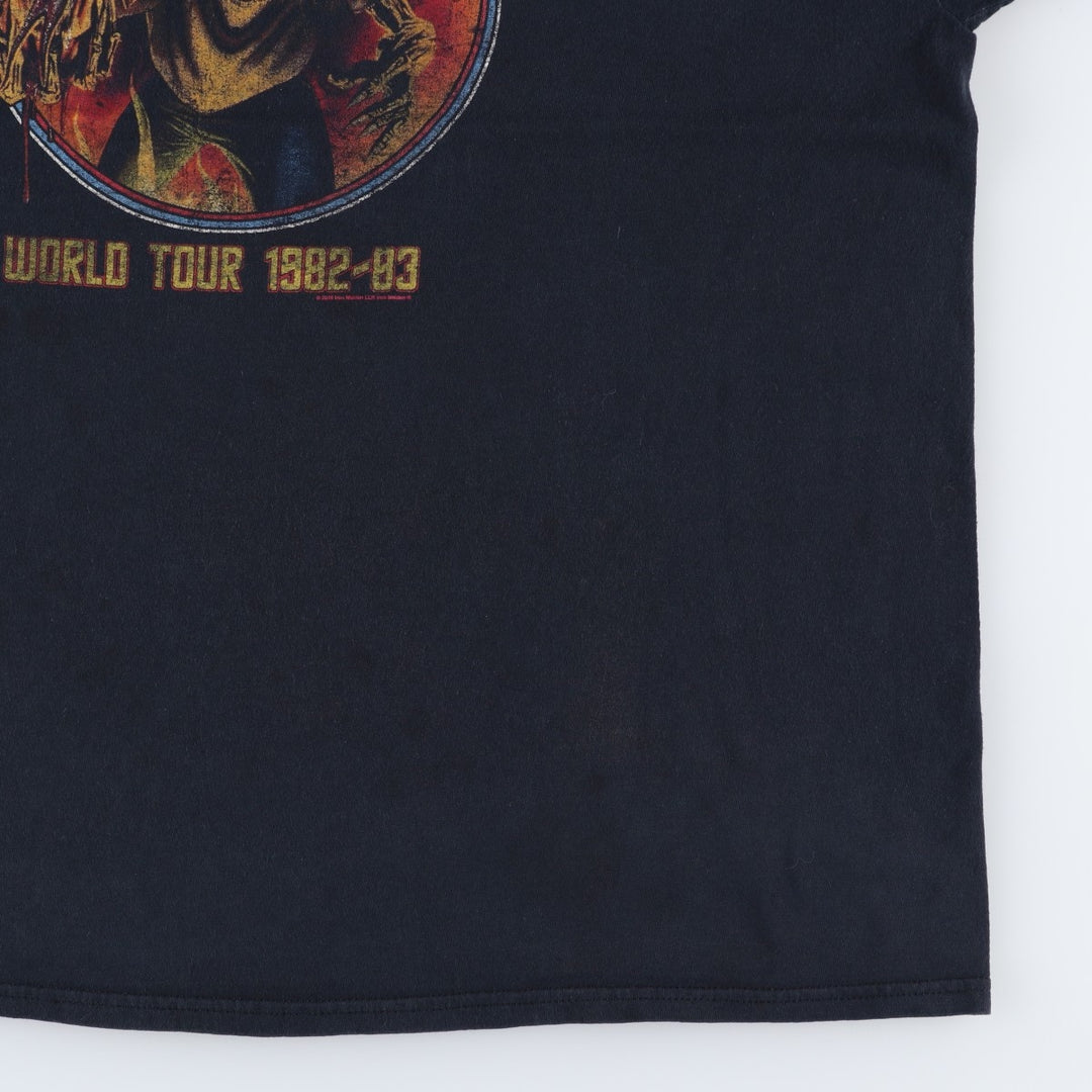 IRON MAIDEN Iron Maiden Band T-shirt Band T Men's XXL cotton black type Vintage Second Hand