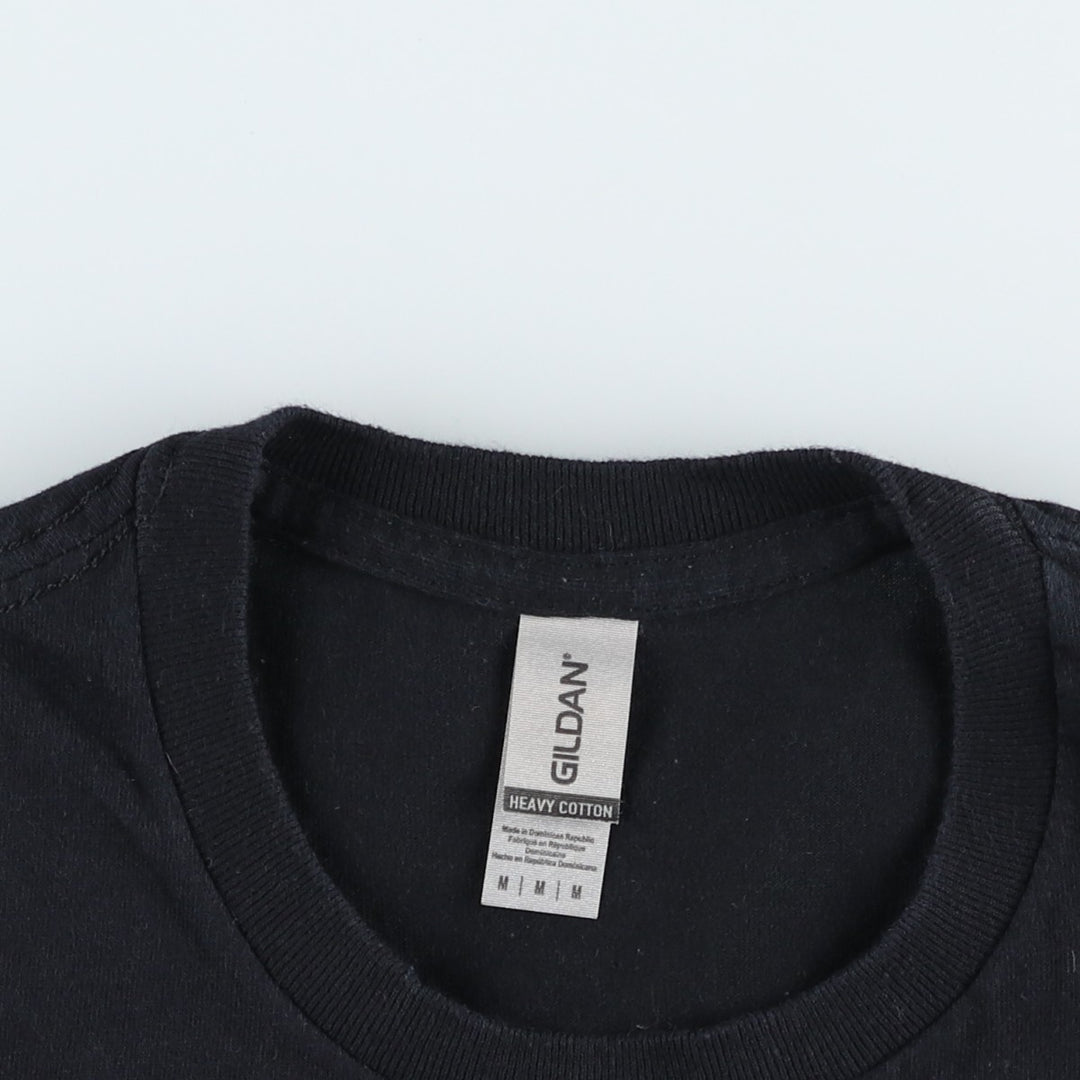 Gildan Radiohead band t-shirt, men's size M (approx.) cotton black type Vintage Second Hand