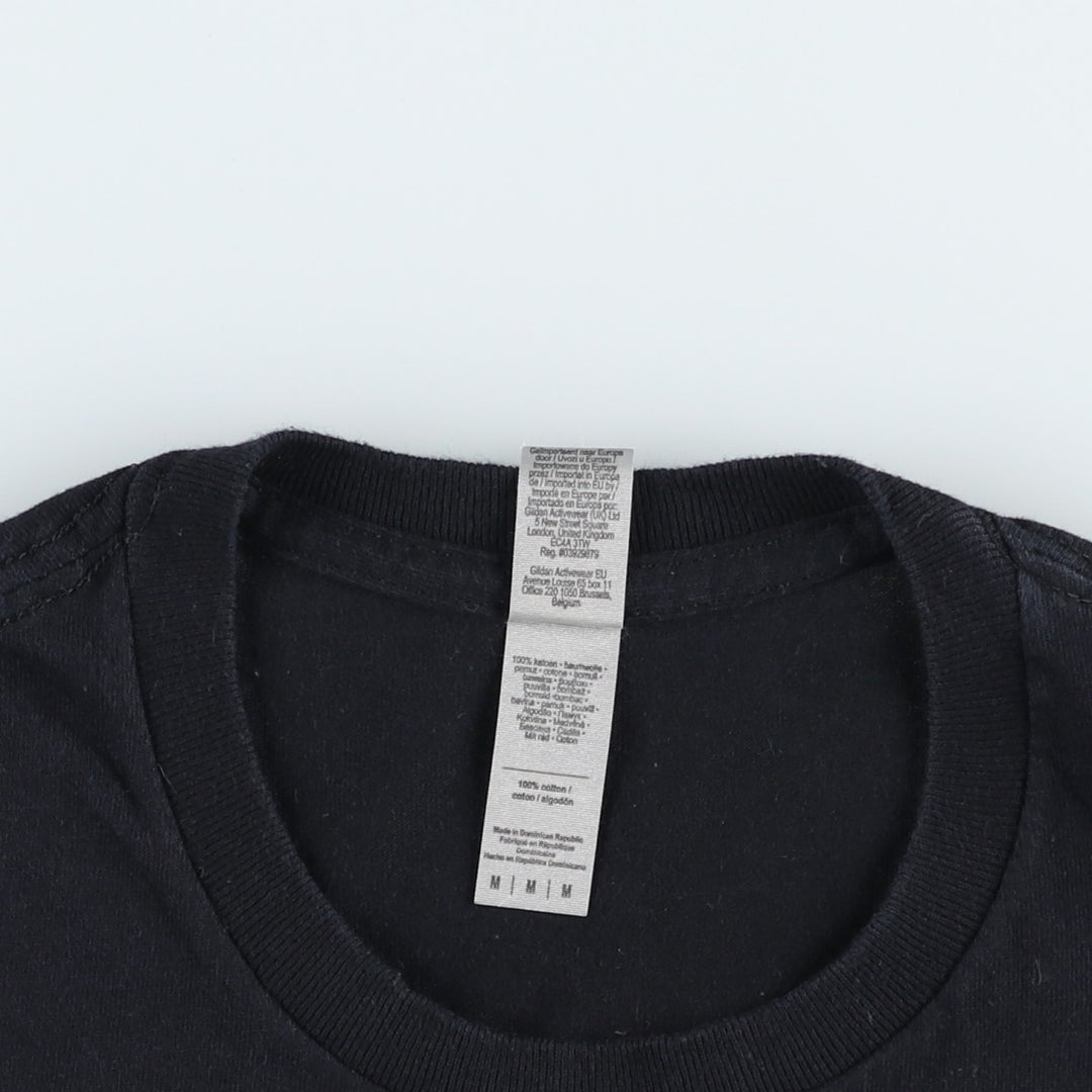 Gildan Radiohead band t-shirt, men's size M (approx.) cotton black type Vintage Second Hand