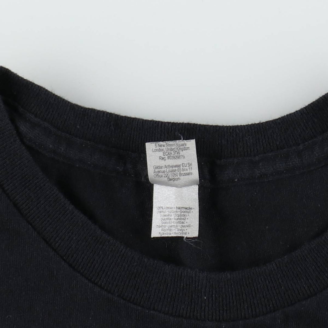 IRON MAIDEN Iron Maiden Band T-shirt Band T Men's L size cotton black type Vintage Second Hand