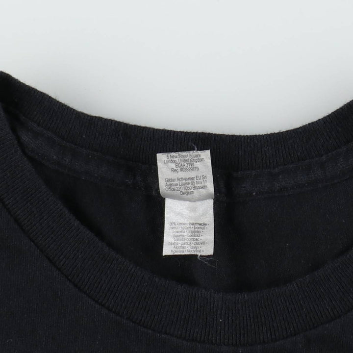 IRON MAIDEN Iron Maiden Band T-shirt Band T Men's L size cotton black type Vintage Second Hand