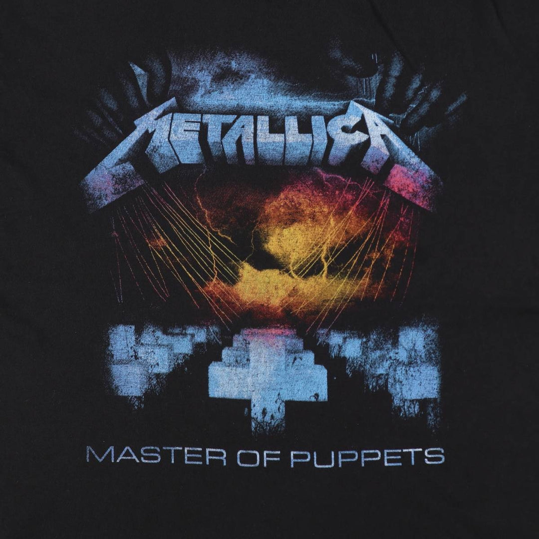 METALLICA Metallica Band T-shirt Band T Men's XL size cotton black type Vintage Second Hand