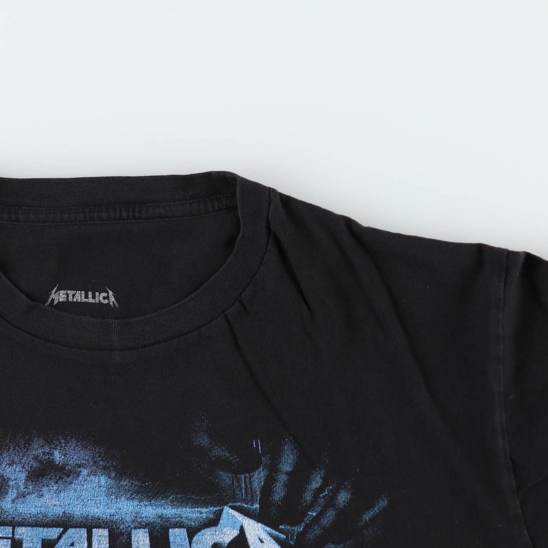 METALLICA Metallica Band T-shirt Band T Men's XL size cotton black type Vintage Second Hand