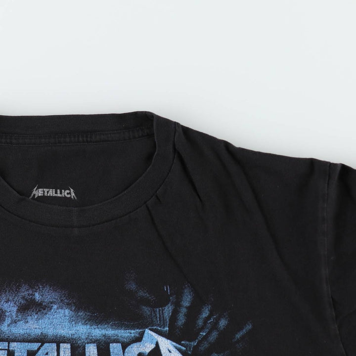 METALLICA Metallica Band T-shirt Band T Men's XL size cotton black type Vintage Second Hand