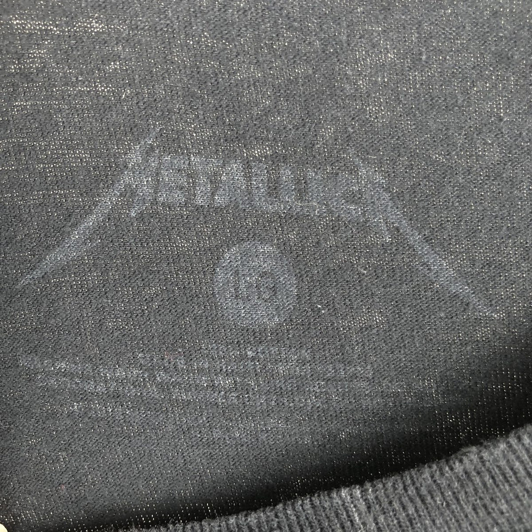 METALLICA Metallica Band T-shirt Band T Men's L size cotton black type Vintage Second Hand