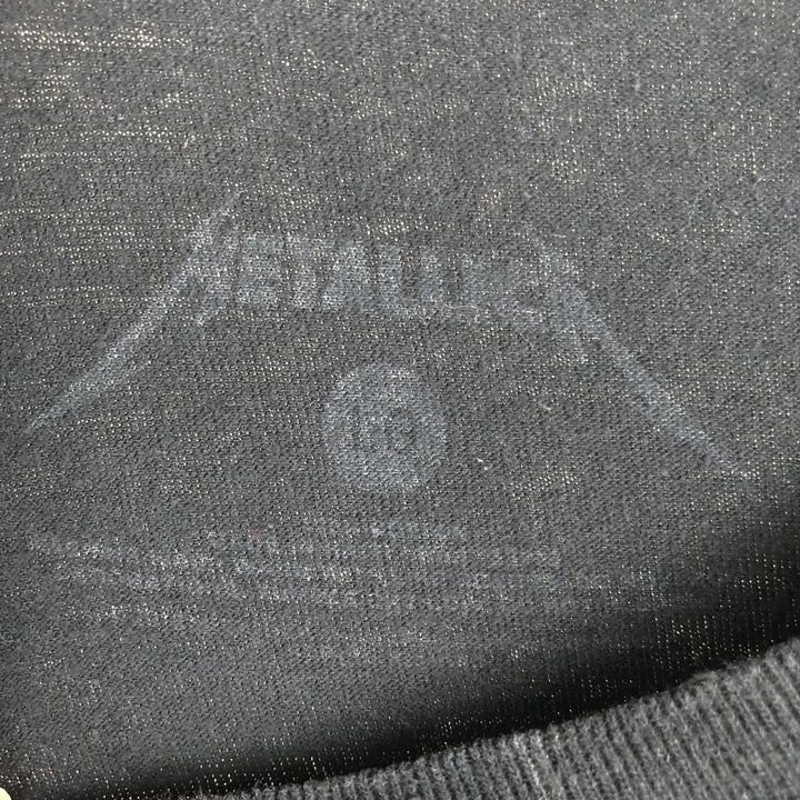 METALLICA Metallica Band T-shirt Band T Men's L size cotton black type Vintage Second Hand