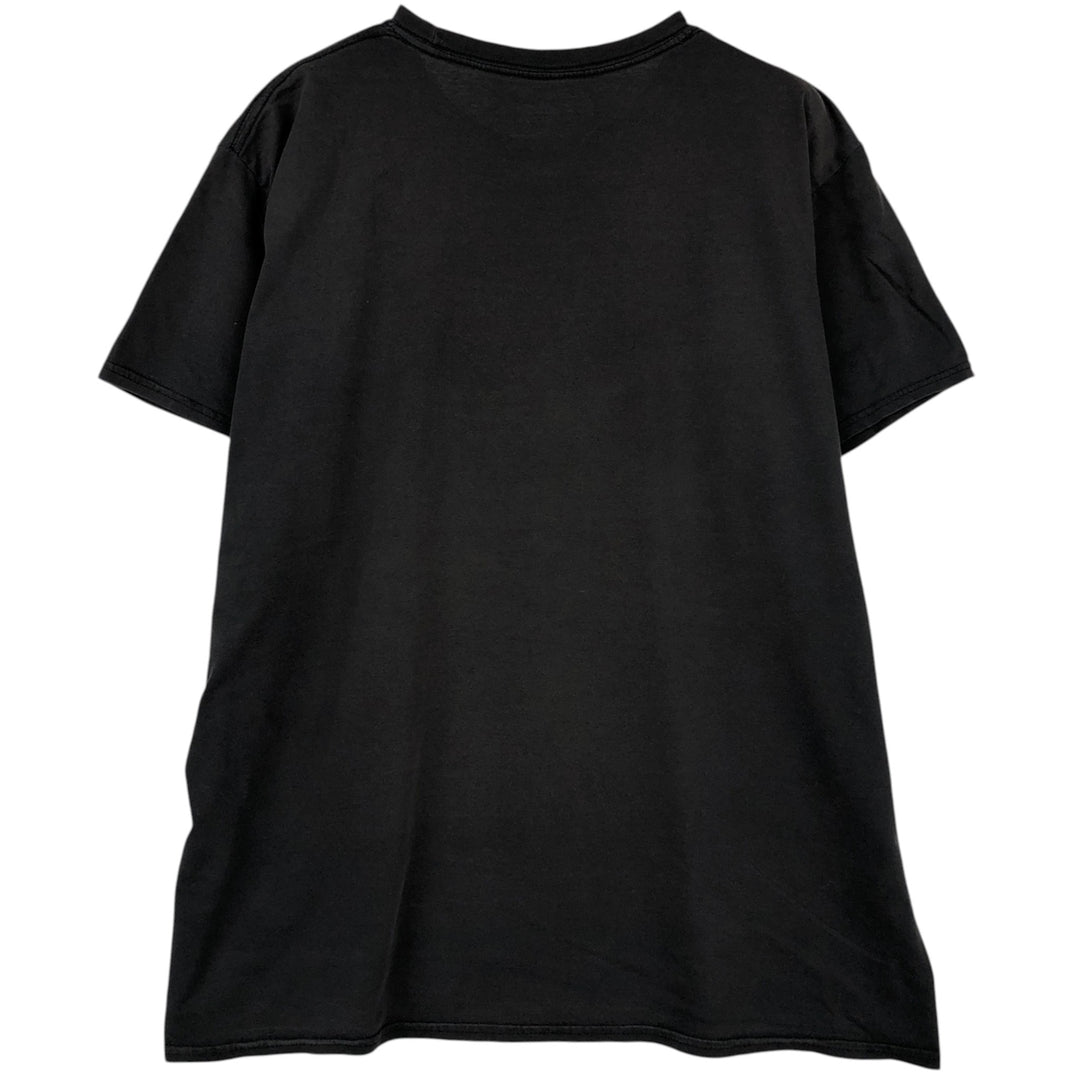 RUSH Band T-Shirt, Made in the UK, Men's Size XL (approx.) cotton black type Vintage Second Hand