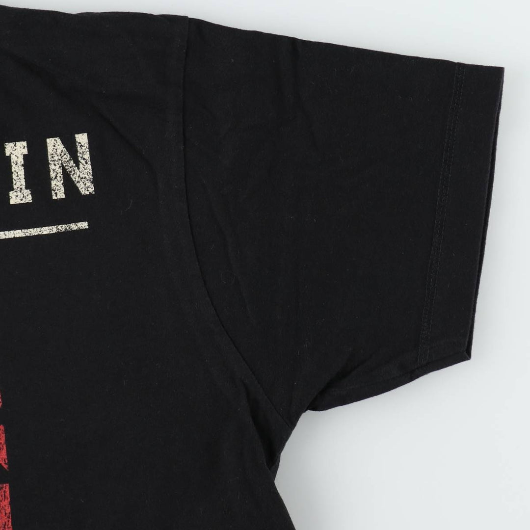 RAMMSTEIN band t-shirt, men's size M. cotton black type Vintage Second Hand