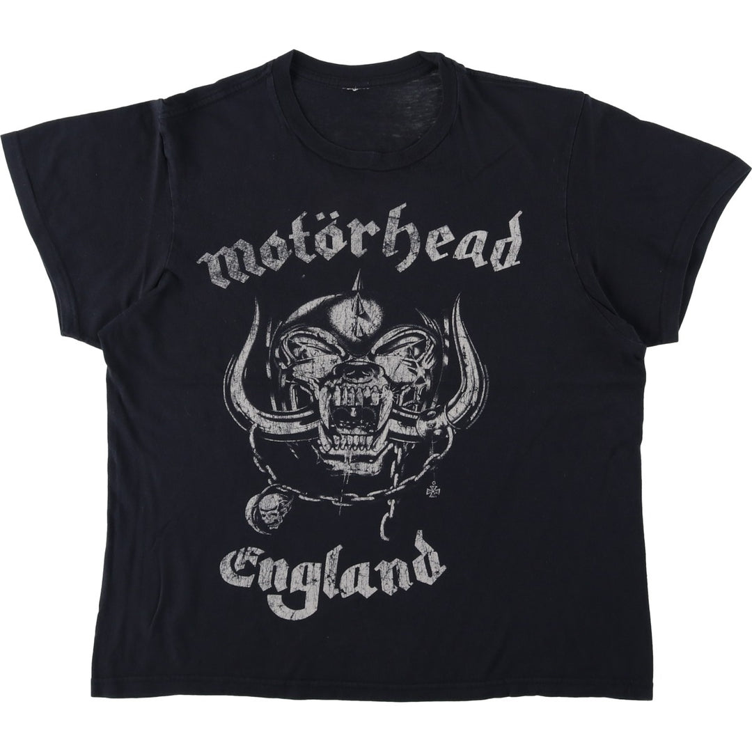 MOTORHEAD print band t-shirt, men's size M. cotton black type Vintage Second Hand