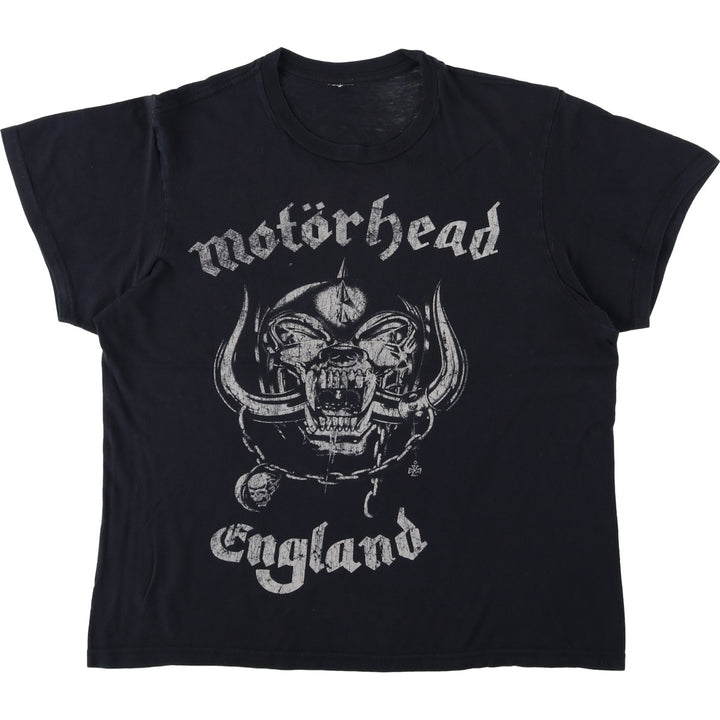 MOTORHEAD print band t-shirt, men's size M. cotton black type Vintage Second Hand
