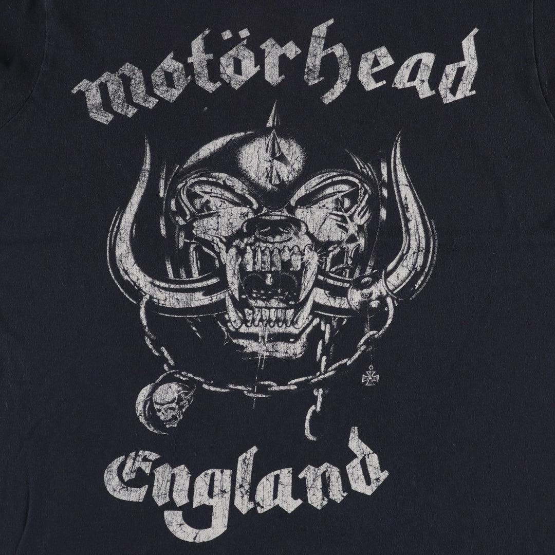 MOTORHEAD print band t-shirt, men's size M. cotton black type Vintage Second Hand