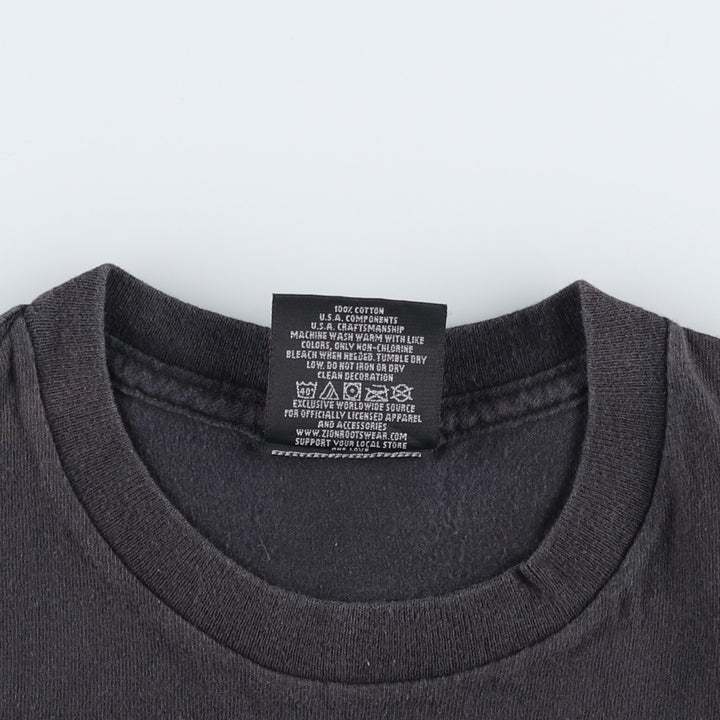 ZION Johnny Cash band t-shirt (men's size M) cotton black type Vintage Second Hand