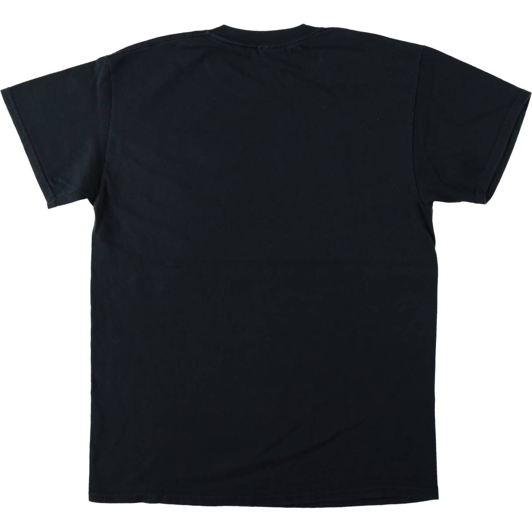 SLAYER Skull Pattern Band T-Shirt, Men's Medium cotton black type Vintage Second Hand