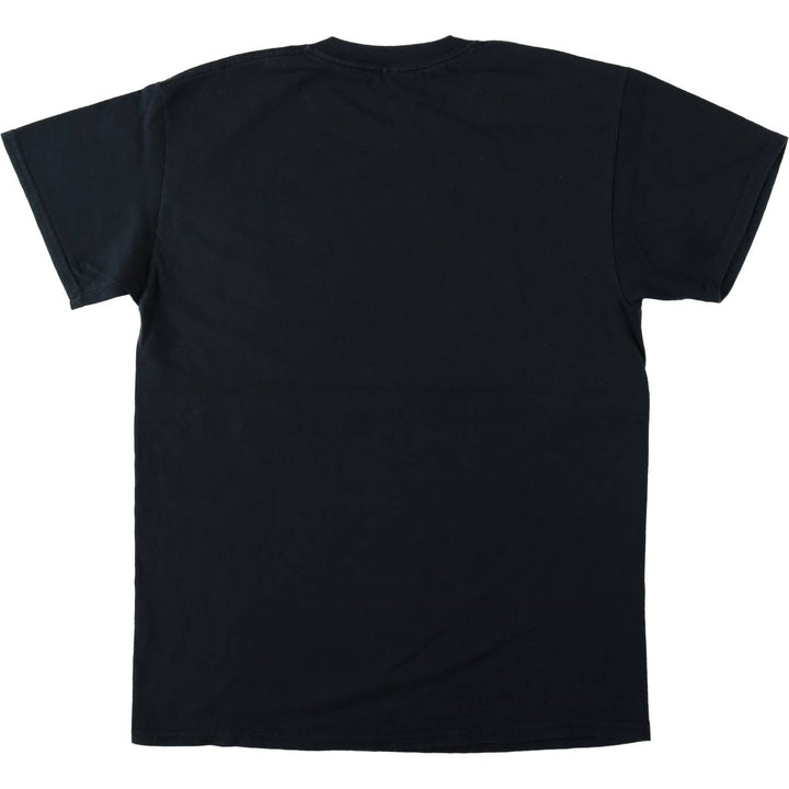 SLAYER Skull Pattern Band T-Shirt, Men's Medium cotton black type Vintage Second Hand