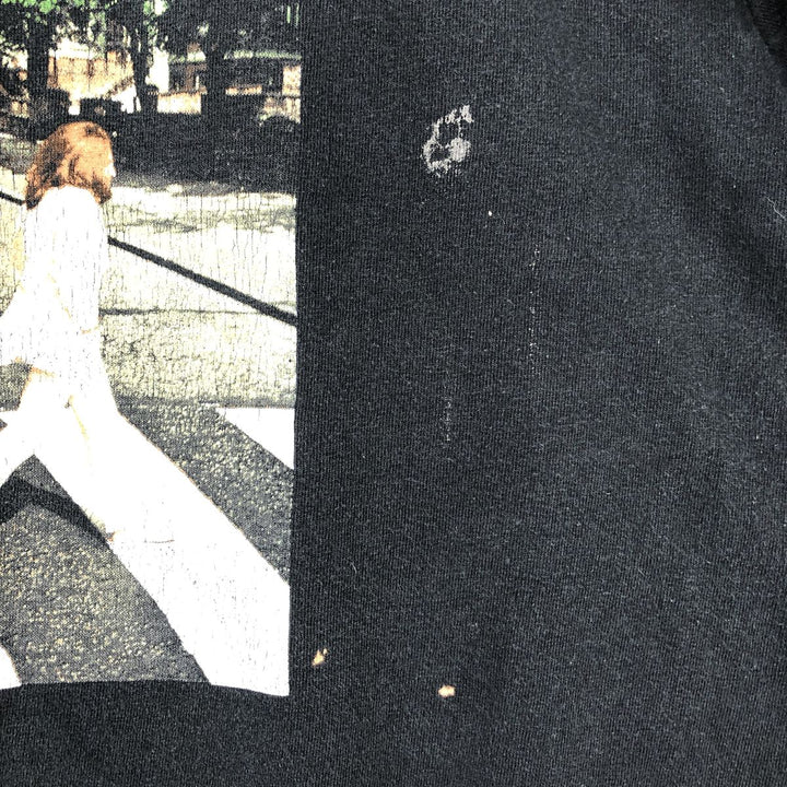 THE BEATLES Band T-shirt, Band T, Men's XL size cotton black type Vintage Second Hand