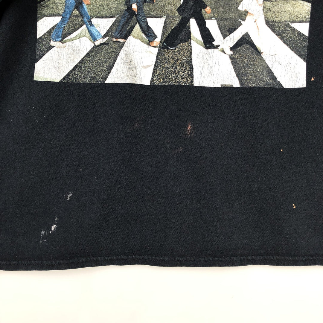 THE BEATLES Band T-shirt, Band T, Men's XL size cotton black type Vintage Second Hand