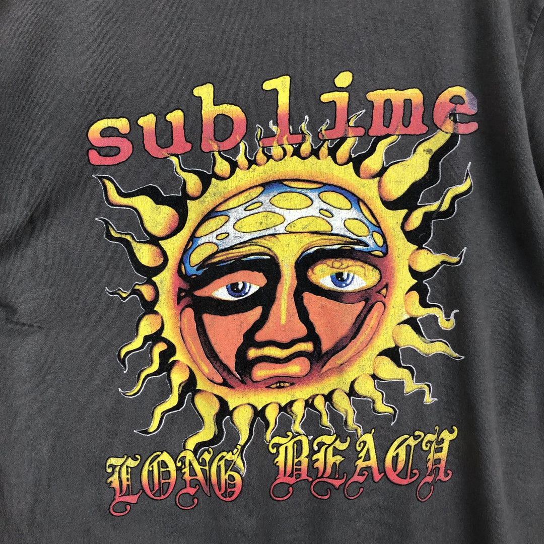 SUBLIME Band T-shirt, Men's L size unclear gray type Vintage Second Hand