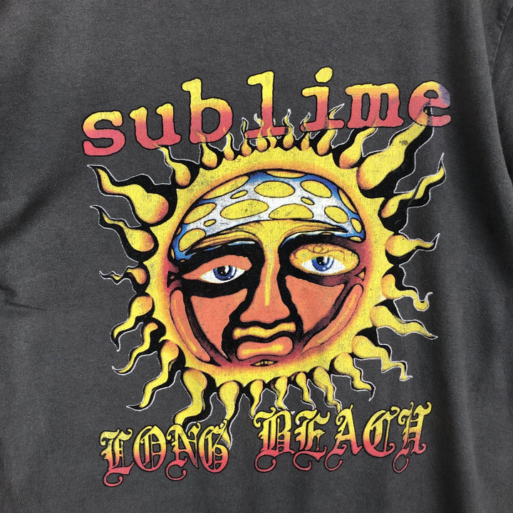 SUBLIME Band T-shirt, Men's L size unclear gray type Vintage Second Hand