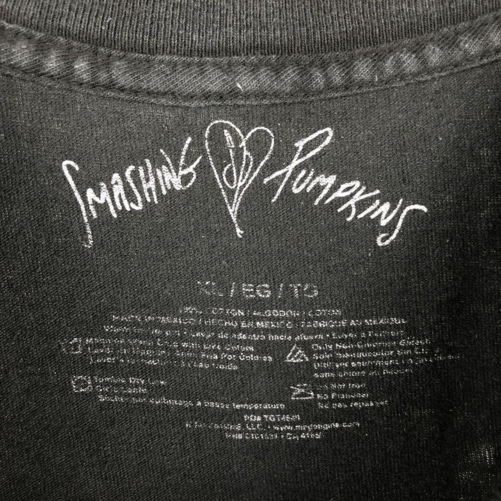 THE SMASHING PUMPKINS Smashing Pumpkins Band T-shirt Band T Men's XL equivalent cotton black type Vintage Second Hand