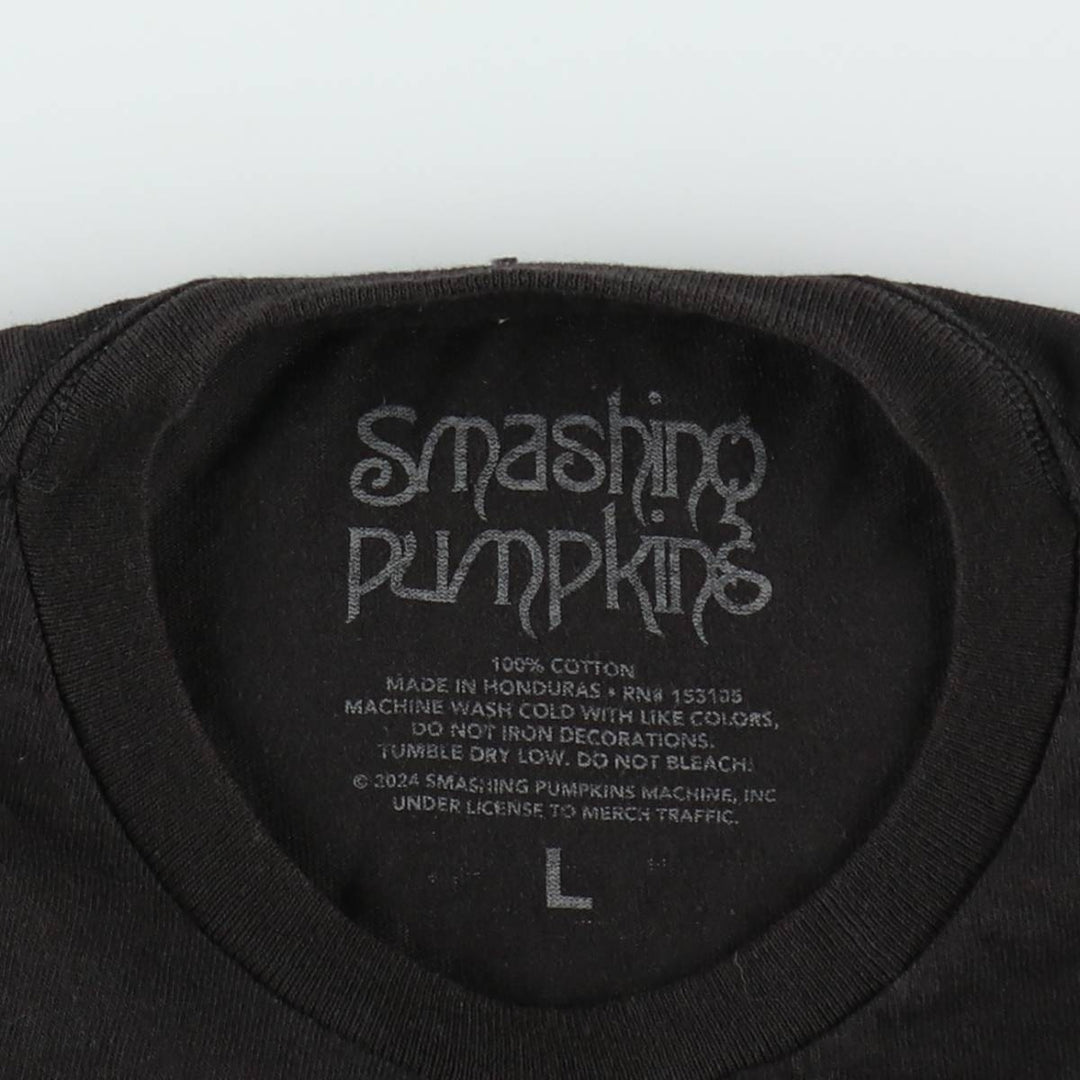 THE SMASHING PUMPKINS Smashing Pumpkins Band T-shirt Band T Men's L size cotton black type Vintage Second Hand