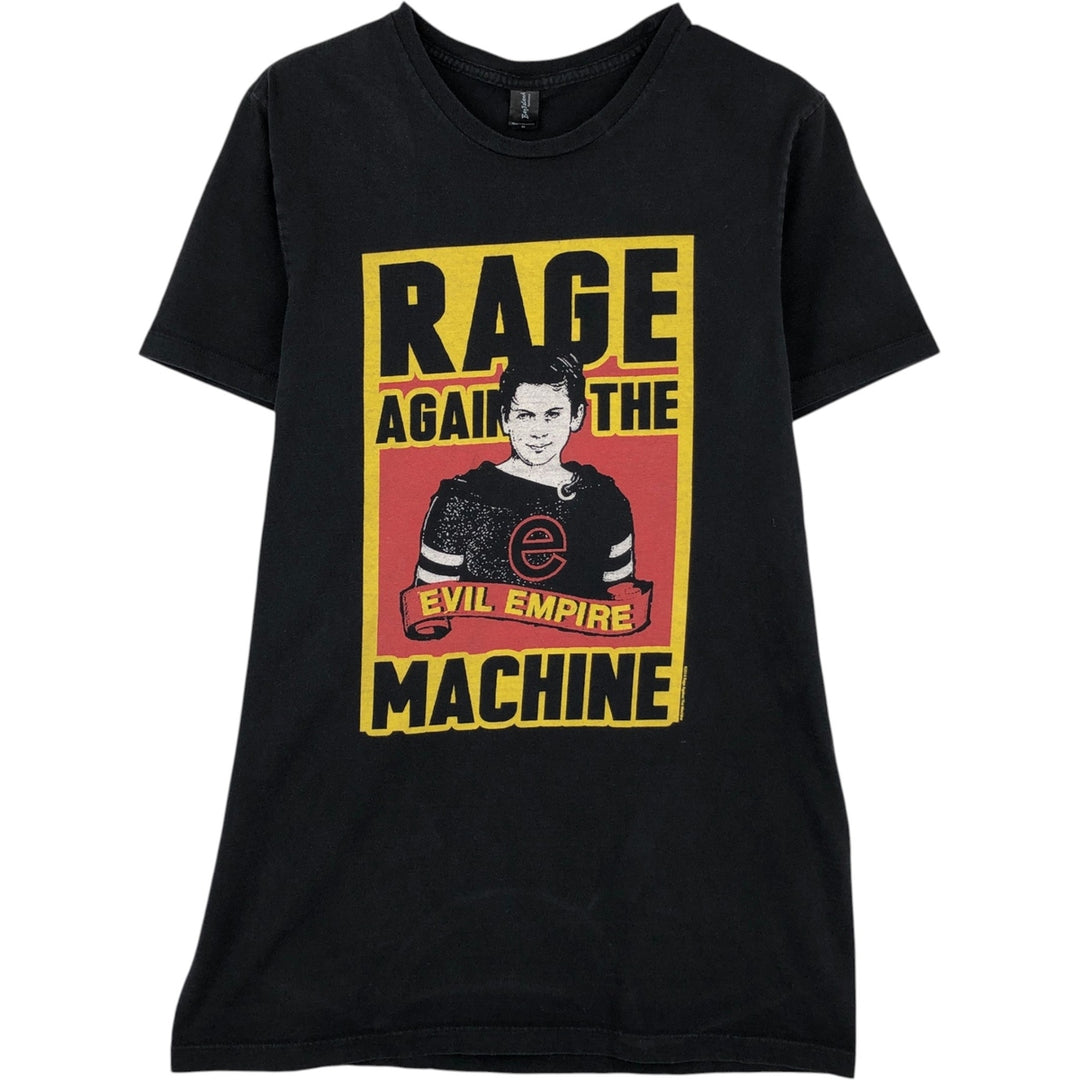 Rage Against the Machine band t-shirt, men's size M (approx.) cotton black type Vintage Second Hand