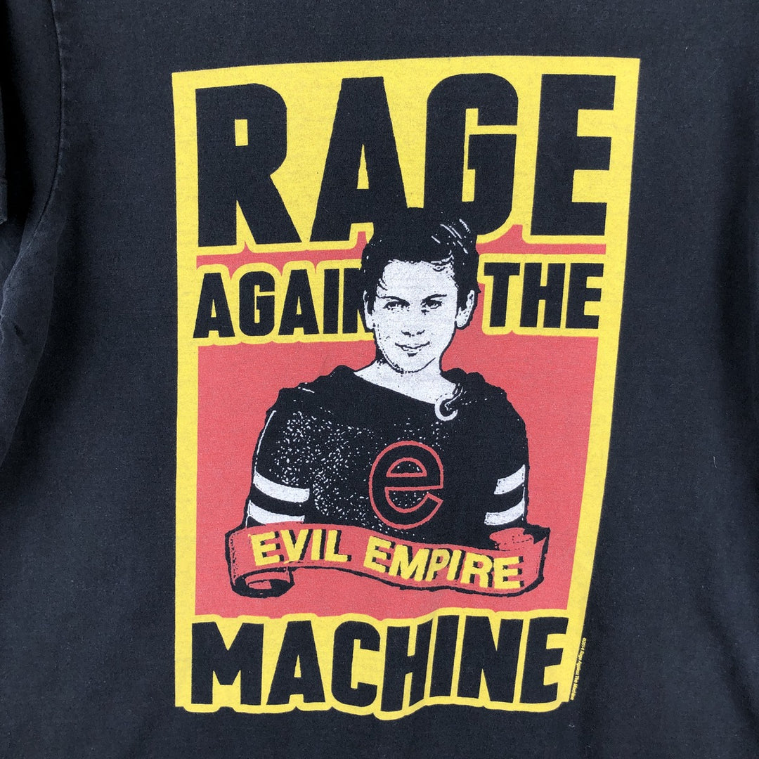 Rage Against the Machine band t-shirt, men's size M (approx.) cotton black type Vintage Second Hand