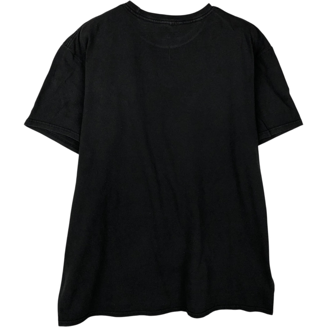 THE BEATLES Band T-shirt, Men's L size cotton black type Vintage Second Hand