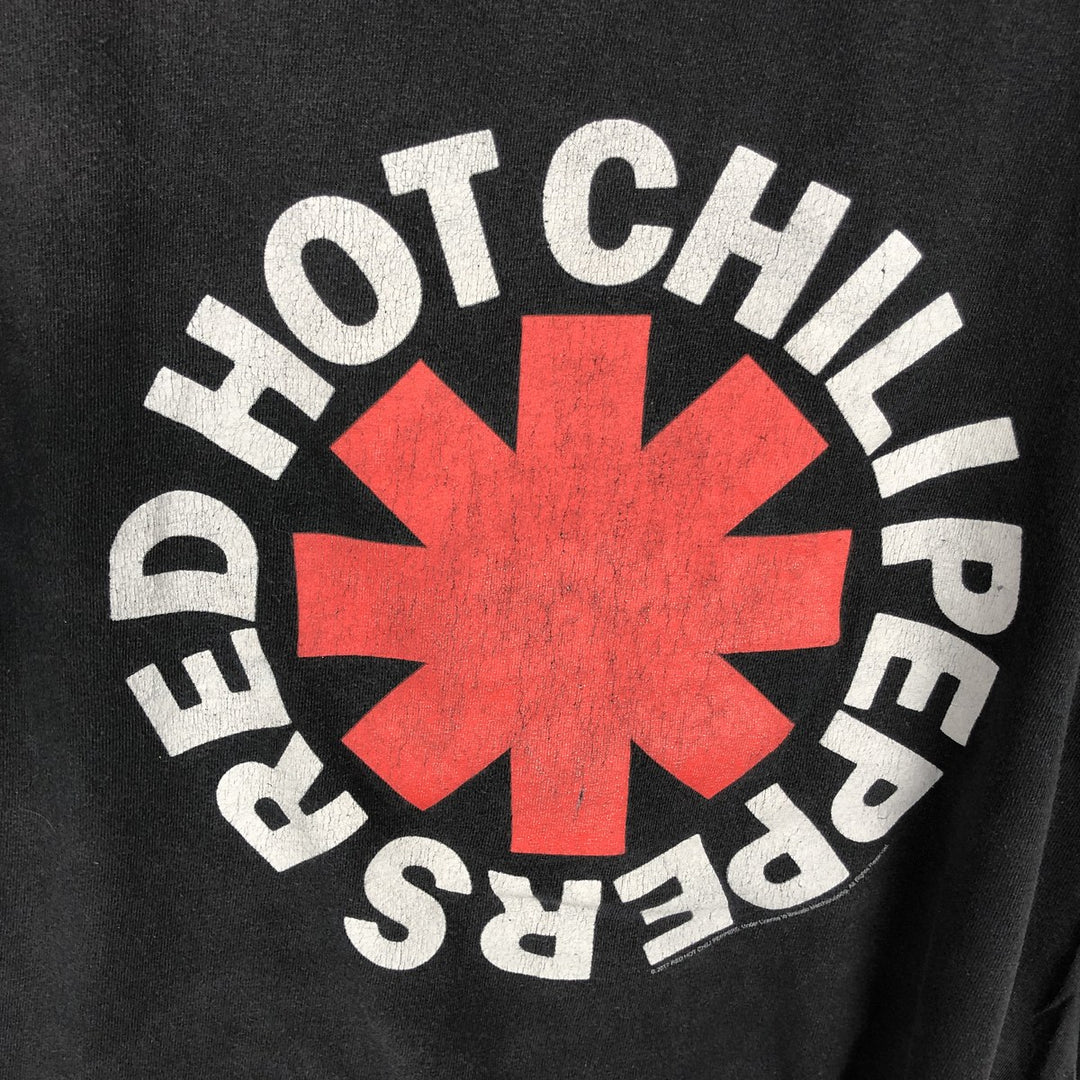 RED HOT CHILI PEPPERS Red Hot Chili Peppers Band T-shirt Band T Men's M size unclear black type Vintage Second Hand