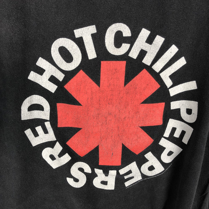 RED HOT CHILI PEPPERS Red Hot Chili Peppers Band T-shirt Band T Men's M size unclear black type Vintage Second Hand