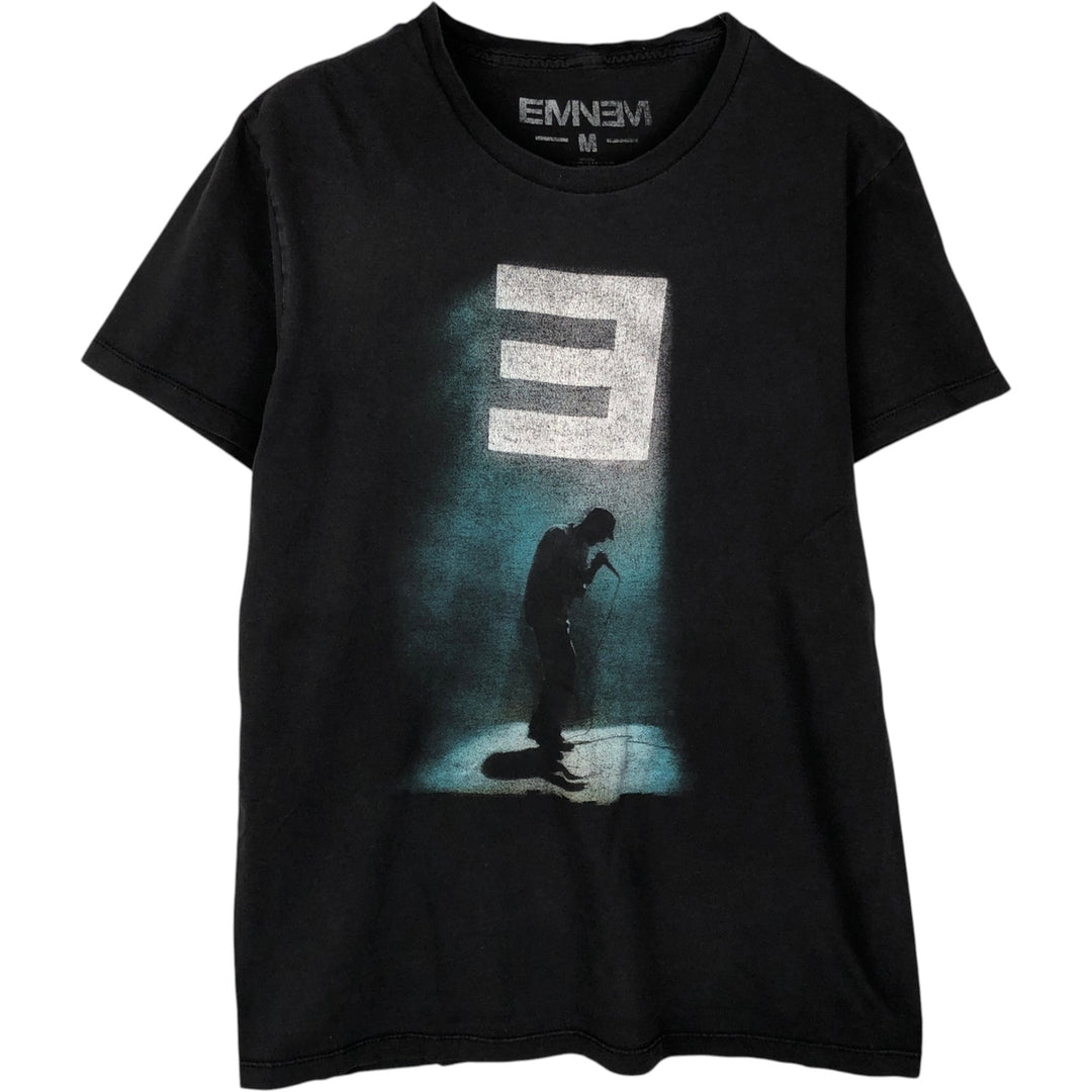 EMINEM Rap T-shirt, Men's M size unclear black type Vintage Second Hand