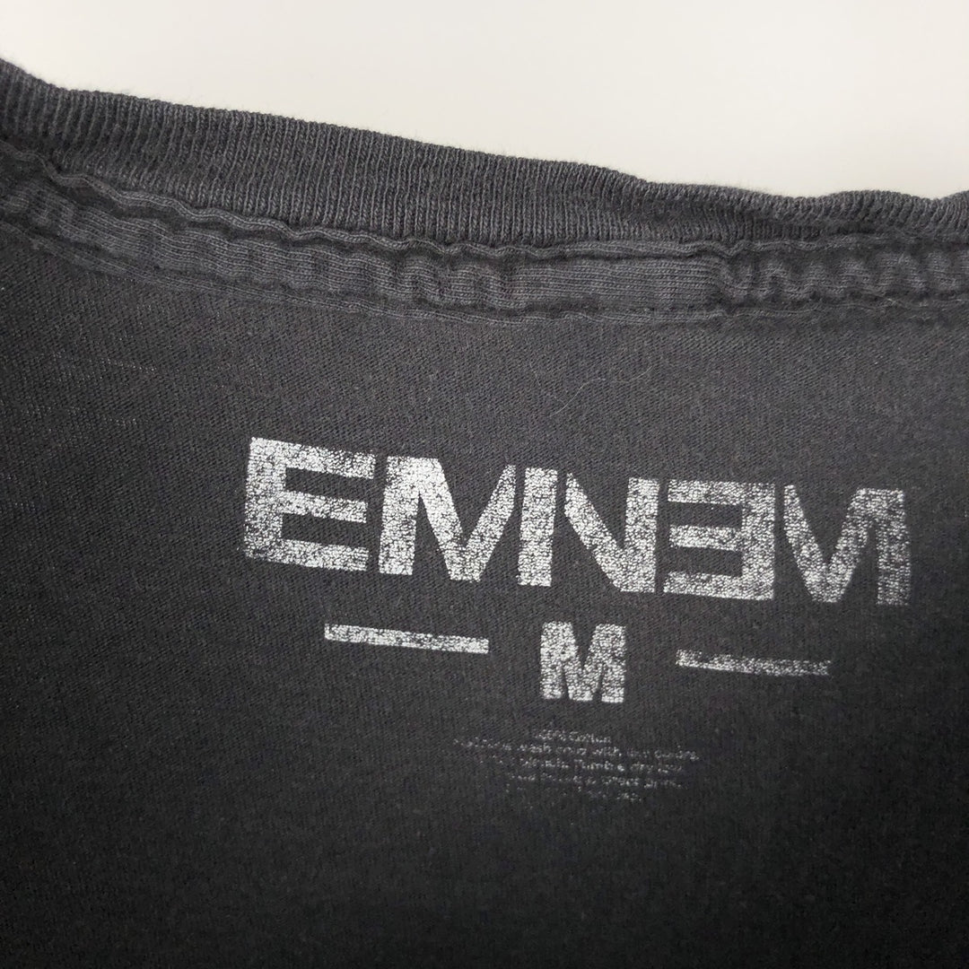EMINEM Rap T-shirt, Men's M size unclear black type Vintage Second Hand