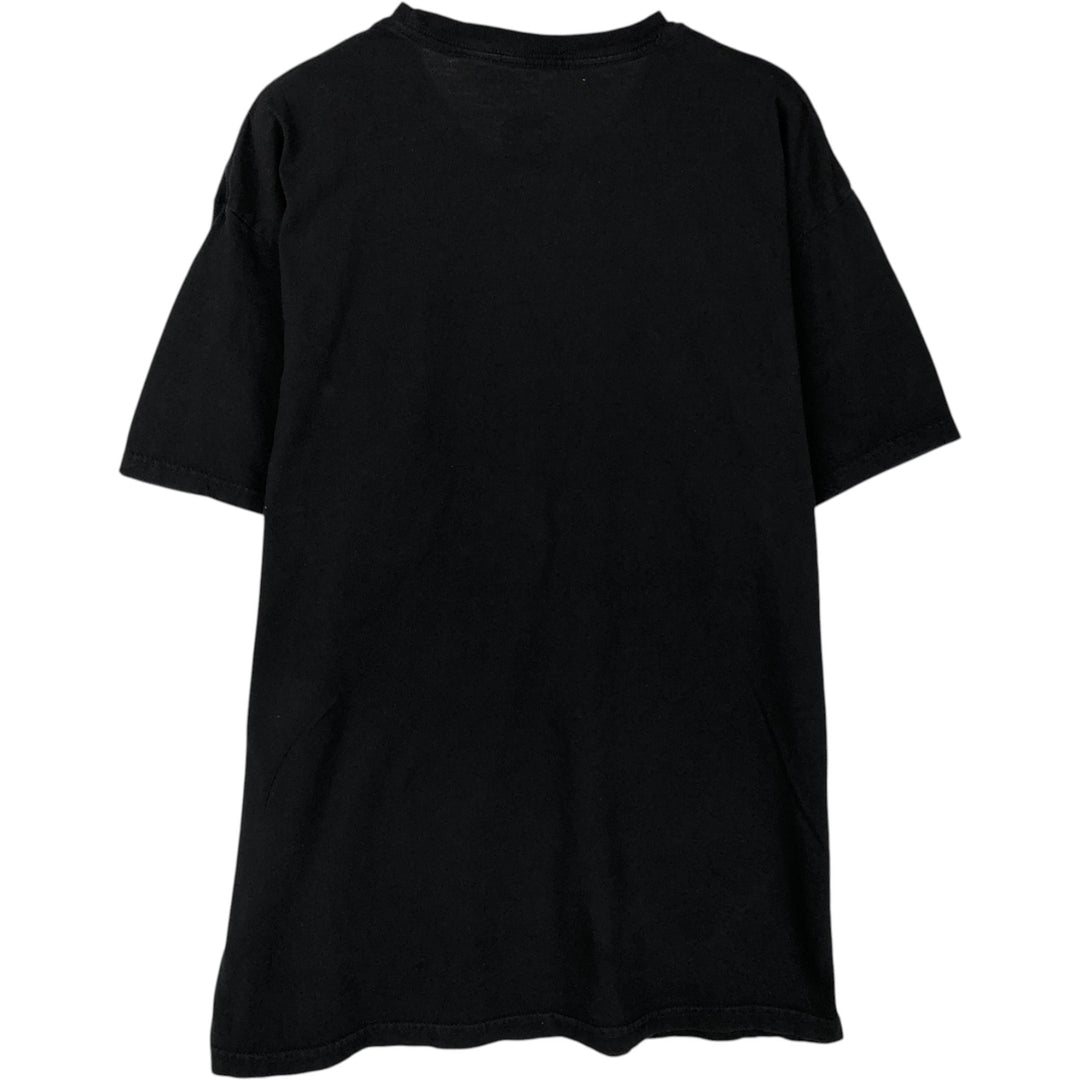 THE BEATLES Band T-shirt, Men's L size cotton black type Vintage Second Hand