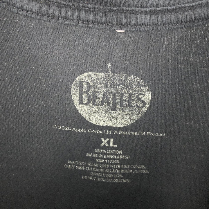 THE BEATLES Band T-shirt, Band T, Men's XL size cotton black type Vintage Second Hand