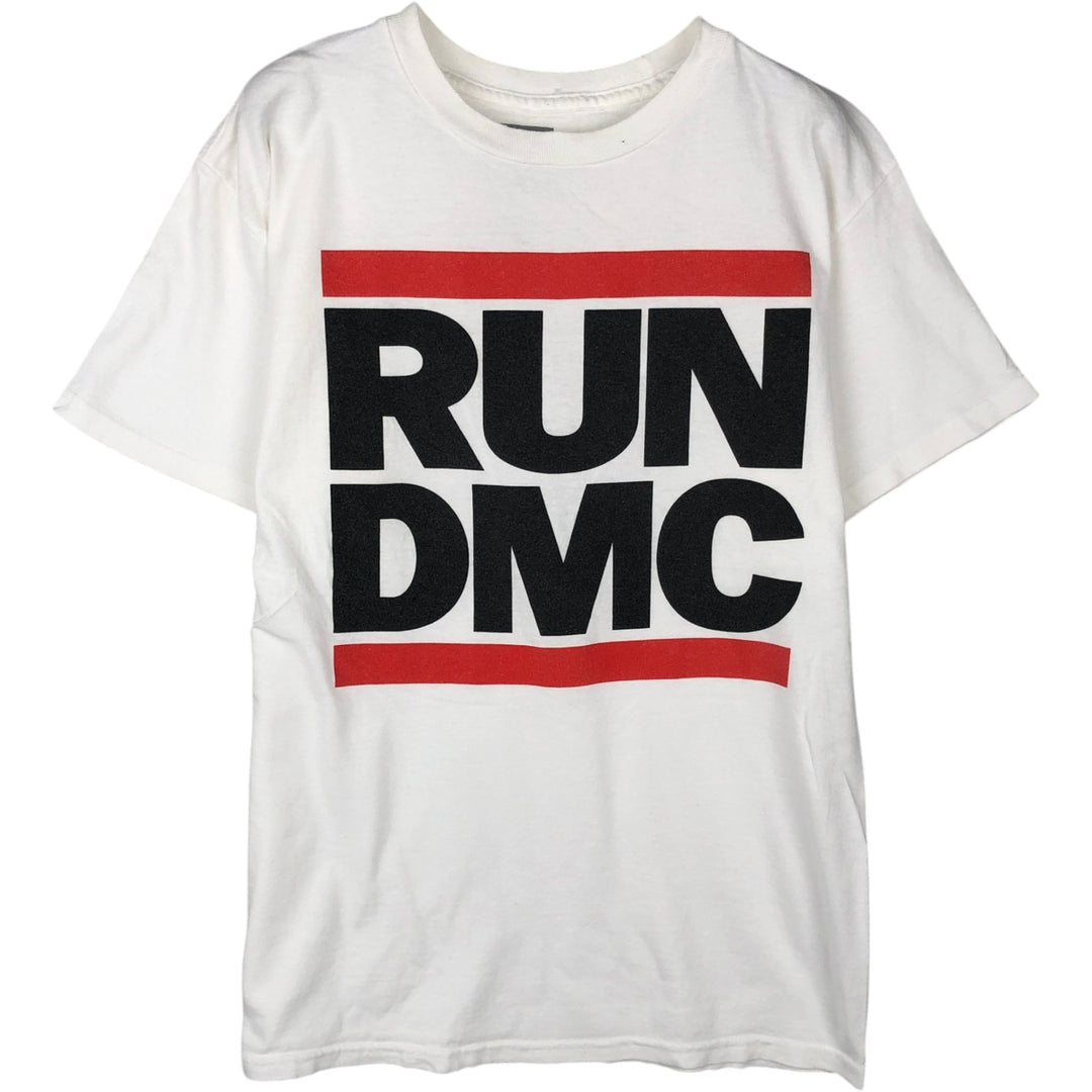 RUN DMC Rap T-shirt, Men's Size Medium cotton white type Vintage Second Hand