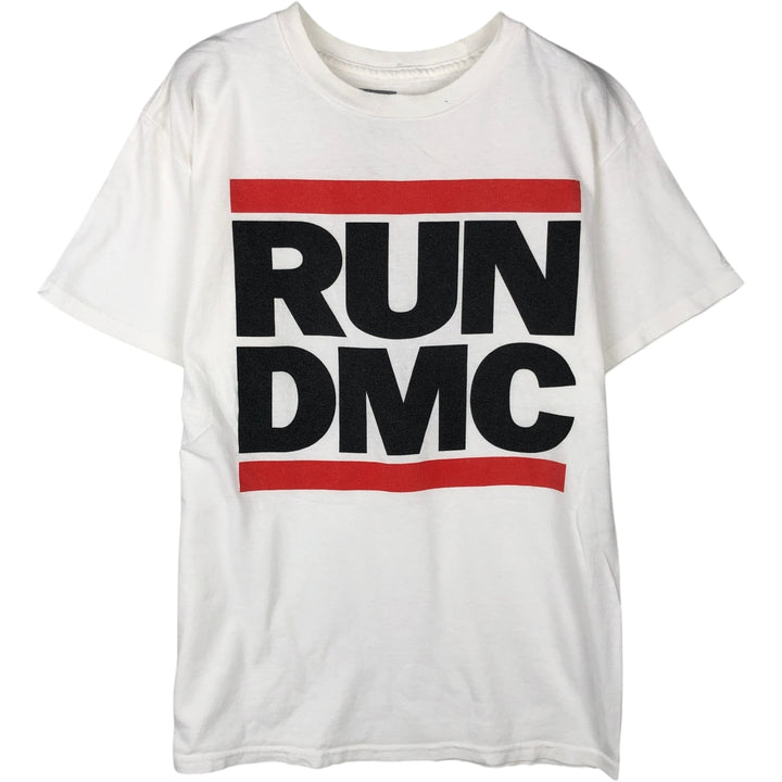 RUN DMC Rap T-shirt, Men's Size Medium cotton white type Vintage Second Hand