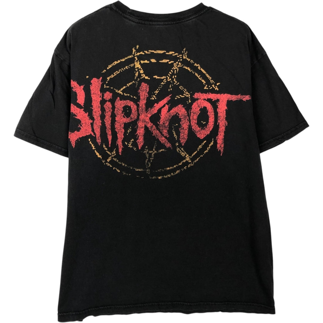 Slipknot Band T-shirt, Band T, Men's L size cotton black type Vintage Second Hand