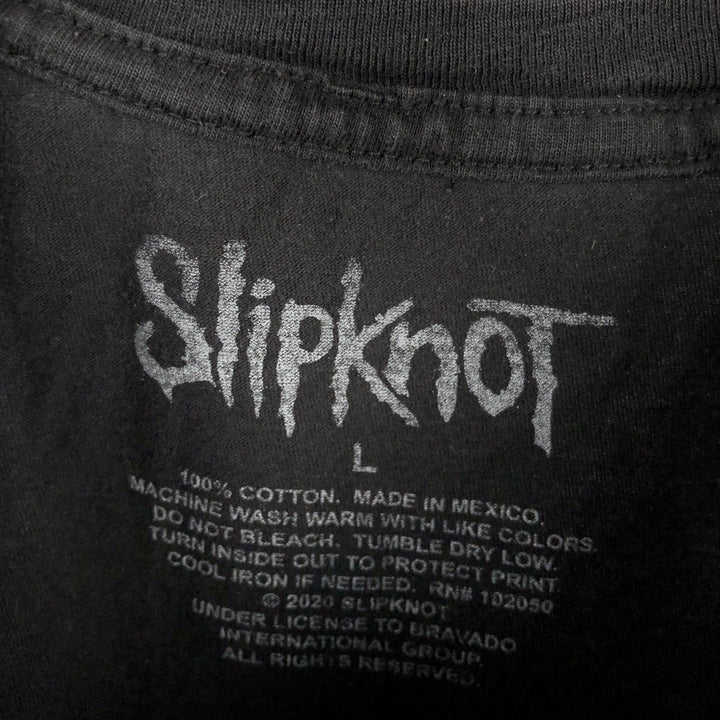 Slipknot Band T-shirt, Band T, Men's L size cotton black type Vintage Second Hand