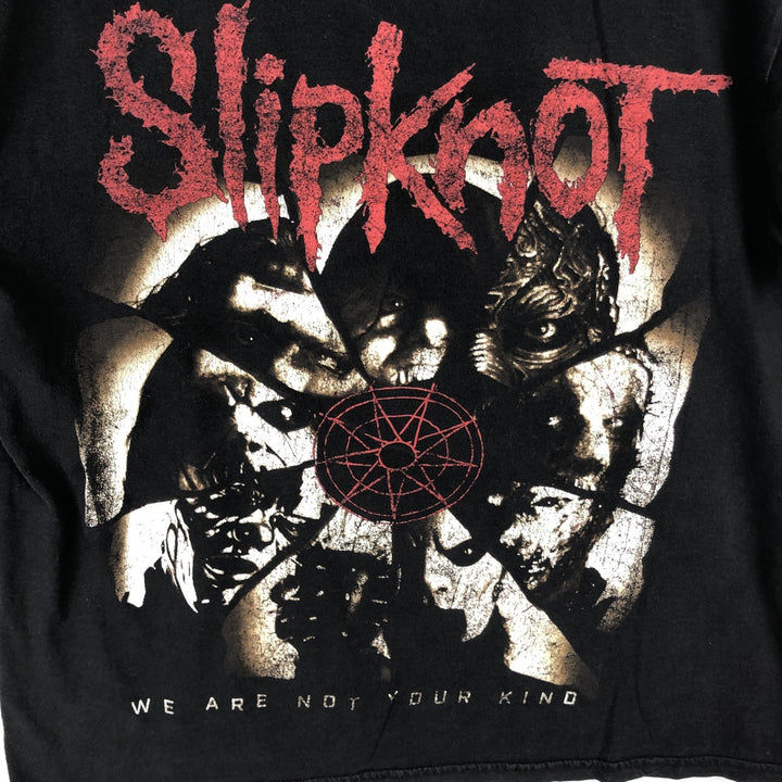 Slipknot Band T-shirt, Band T, Men's L size cotton black type Vintage Second Hand
