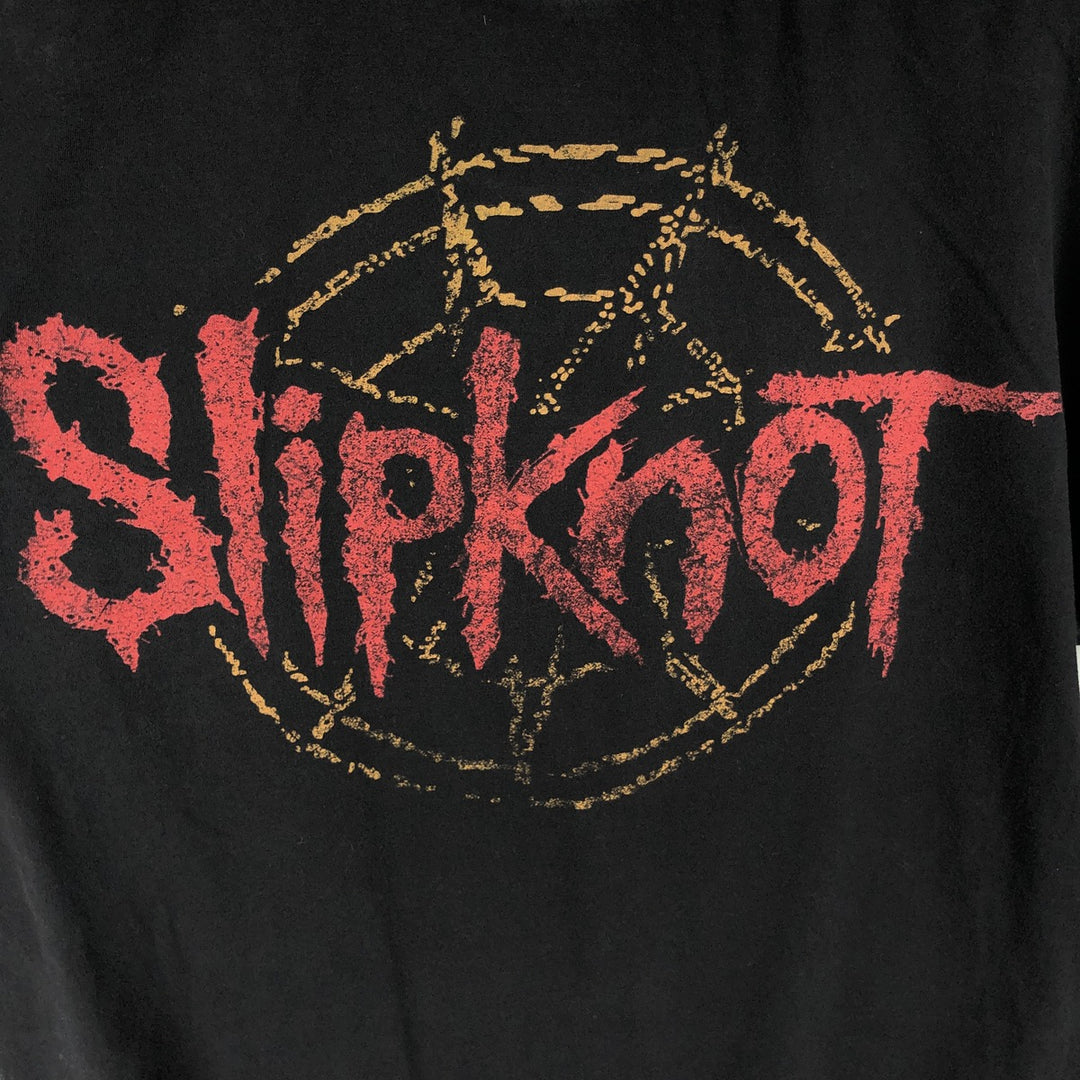 Slipknot Band T-shirt, Band T, Men's L size cotton black type Vintage Second Hand