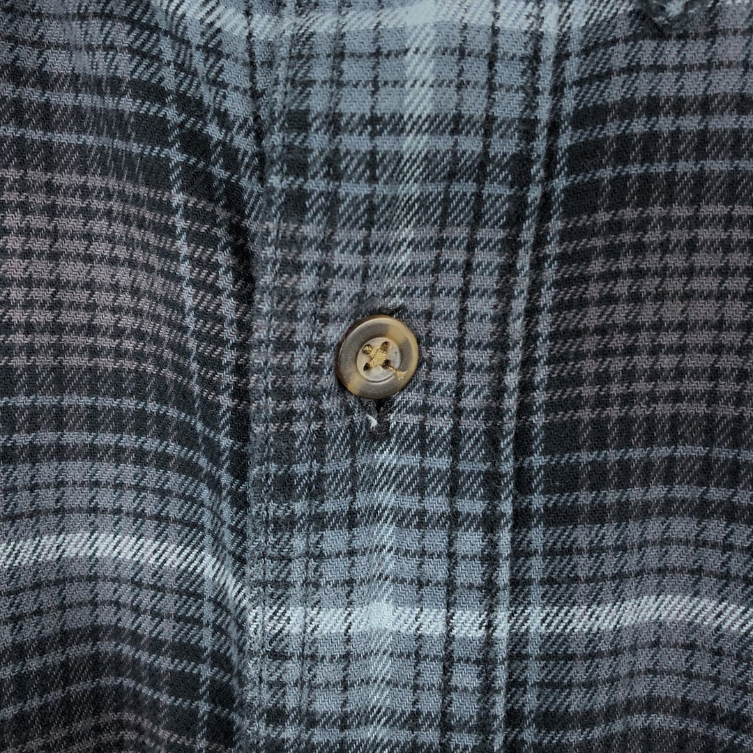 Carhartt Relaxed Fit Long Sleeve Button Down Flannel Check Shirt, Men's XL cotton gray type Vintage Second Hand