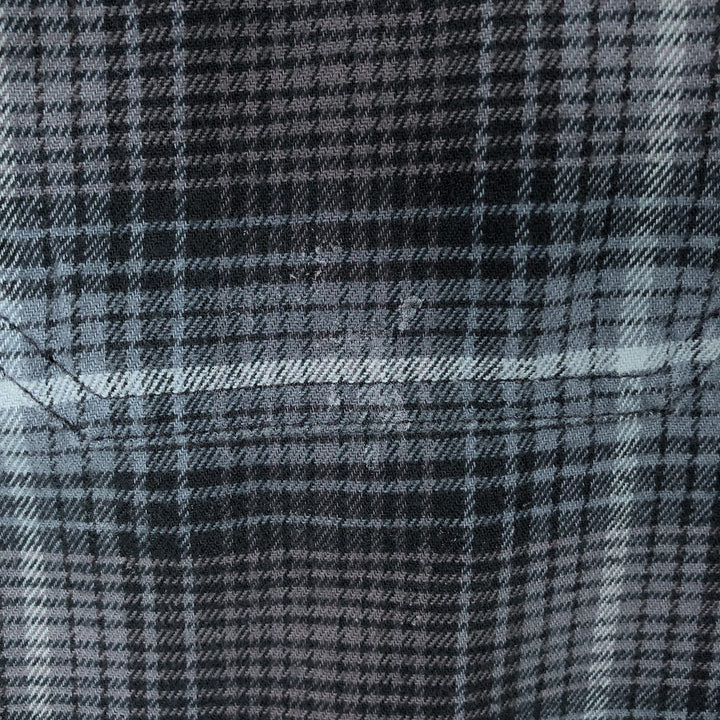 Carhartt Relaxed Fit Long Sleeve Button Down Flannel Check Shirt, Men's XL cotton gray type Vintage Second Hand