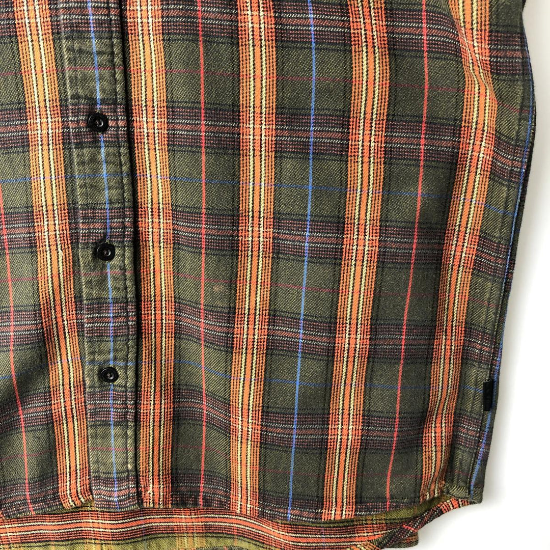 Patagonia Organic Cotton Long Sleeve Iron Ridge Shirt 52240FA13 Long Sleeve Flannel Check Shirt Organic cotton Green type dark green Vintage Second Hand