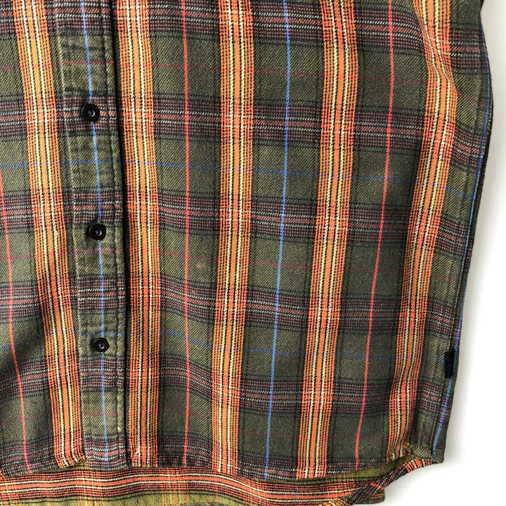 Patagonia Organic Cotton Long Sleeve Iron Ridge Shirt 52240FA13 Long Sleeve Flannel Check Shirt Organic cotton Green type dark green Vintage Second Hand