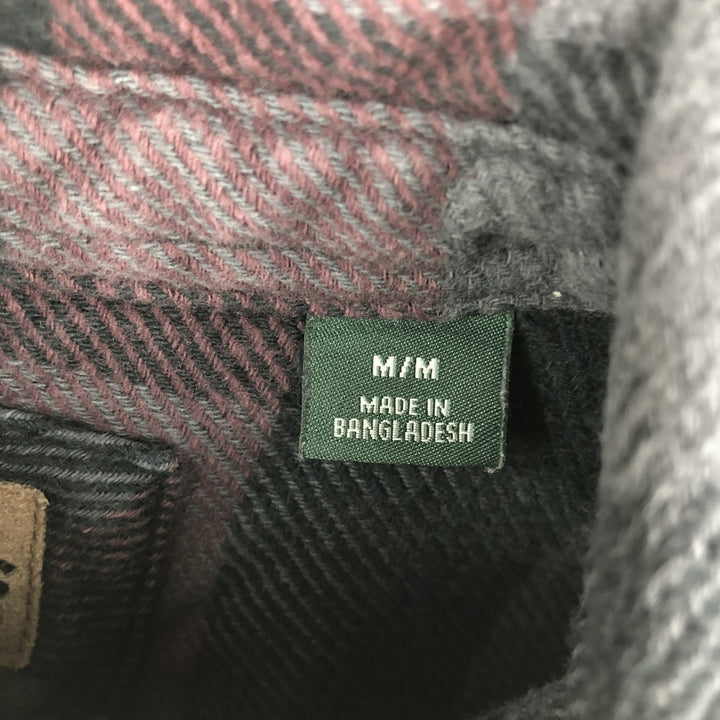 ORVIS Long Sleeve Heavy Flannel Check Shirt, Men's Size M cotton red type Vintage Second Hand