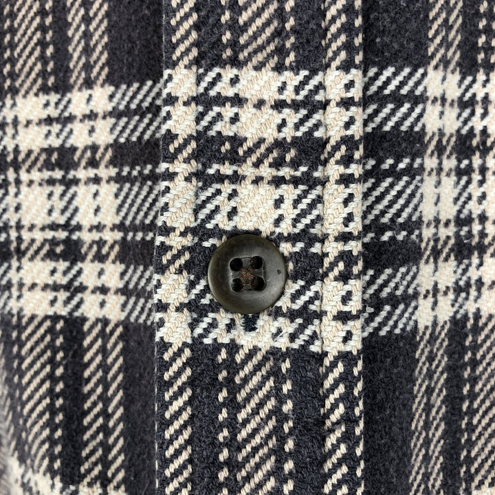 90s~00'S St. John's Bay Long Sleeve Heavy Flannel Check Shirt Men's XL Vintage cotton brown type Vintage Second Hand