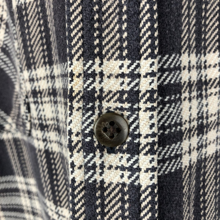 90s~00'S St. John's Bay Long Sleeve Heavy Flannel Check Shirt Men's XL Vintage cotton brown type Vintage Second Hand