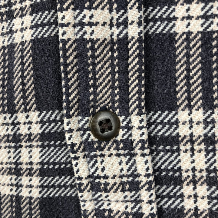 90s~00'S St. John's Bay Long Sleeve Heavy Flannel Check Shirt Men's XL Vintage cotton brown type Vintage Second Hand